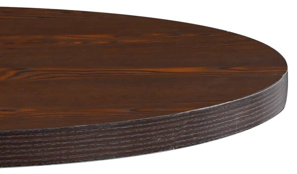 Sötétbarna MDF bisztróasztal 80 cm