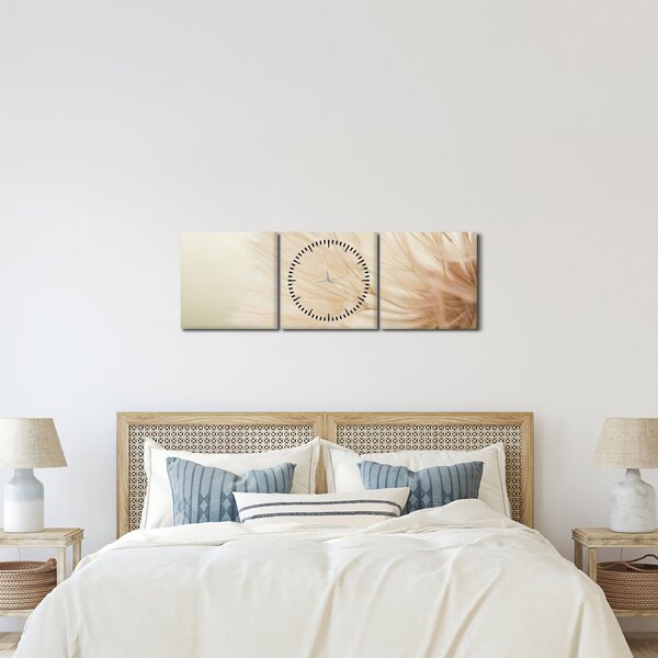Kép - Virág részletek (órával) (90x30 cm)