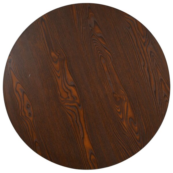 Sötétbarna MDF bisztróasztal 80 cm