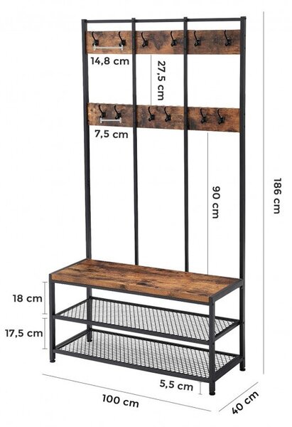Fogas, Vasagle, 100x40x184cm