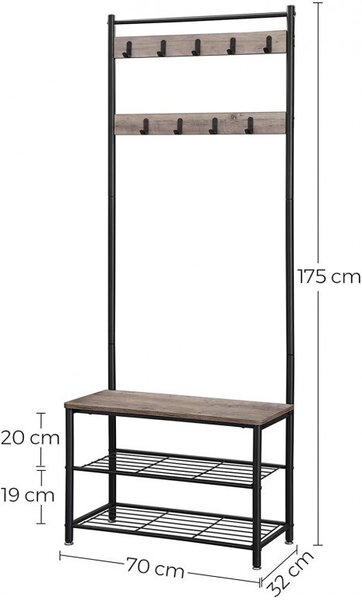 Fogas, Vasagle, 70x32.5x175cm