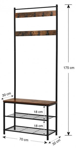 Fogas, Vasagle, 70x32.5x175cm