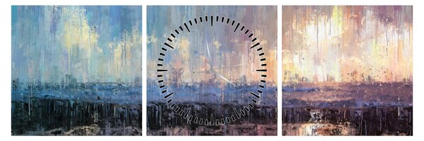 Kép - Absztrakció (órával) (90x30 cm)