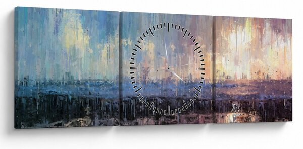 Kép - Absztrakció (órával) (90x30 cm)