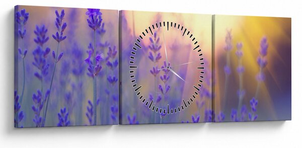 Kép - Levendula (órával) (90x30 cm)