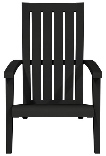 Fekete polipropilén kerti adirondack szék
