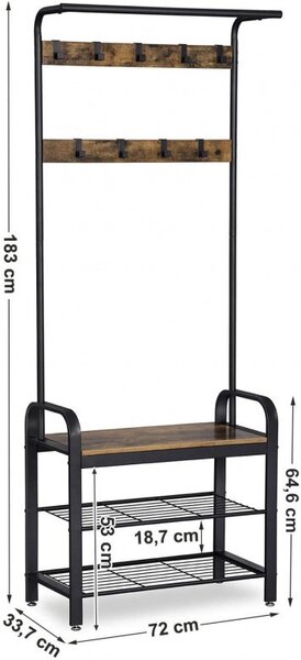 Fogas, Vasagle, 183x72x33.7cm