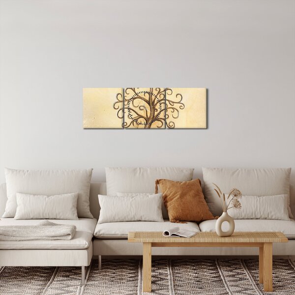 Kép - Életfa (órával) (90x30 cm)