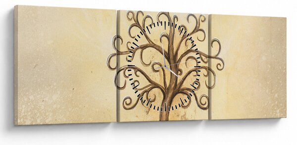 Kép - Életfa (órával) (90x30 cm)