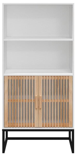 Fehér szerelt fa magasszekrény 60 x 35 x 125 cm