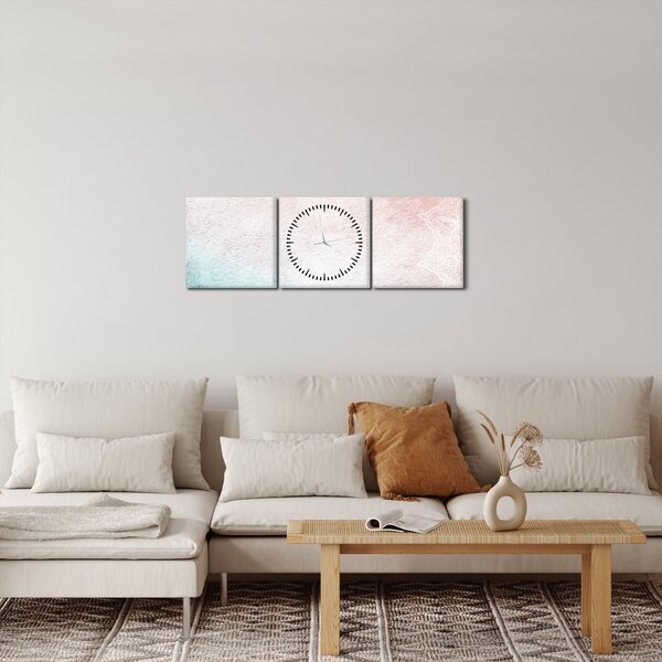 Kép - Mandalák a falban 2 (órával) (90x30 cm)