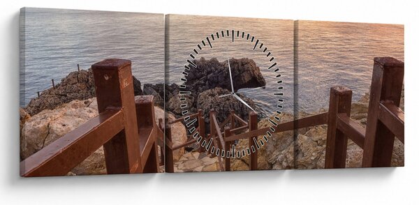 Kép - Ereszkedés a tengerhez (órával) (90x30 cm)