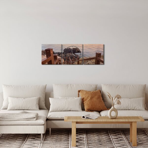 Kép - Ereszkedés a tengerhez (órával) (90x30 cm)