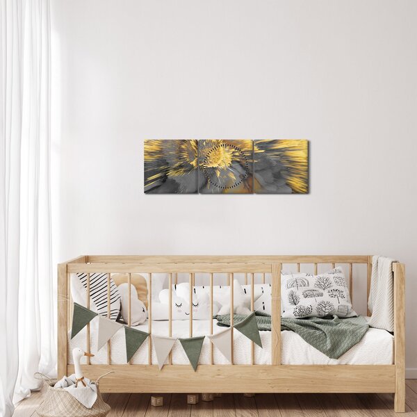 Kép - Arany expanzió (órával) (90x30 cm)