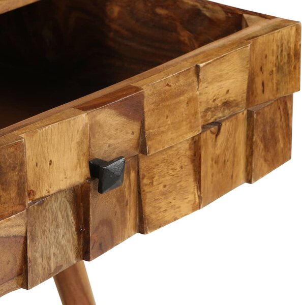 Tömör akácfából dohányzóasztal mézszínű felülettel 110x50x37 cm
