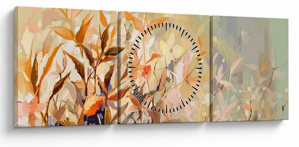 Kép - Festett növények (órával) (90x30 cm)