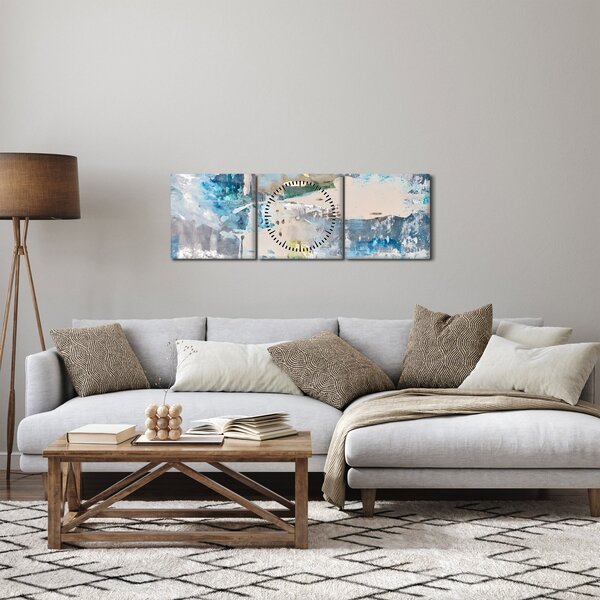 Kép - Absztrakció (órával) (90x30 cm)