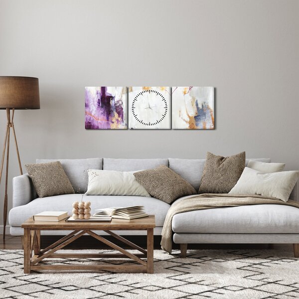 Kép - Absztrakció (órával) (90x30 cm)