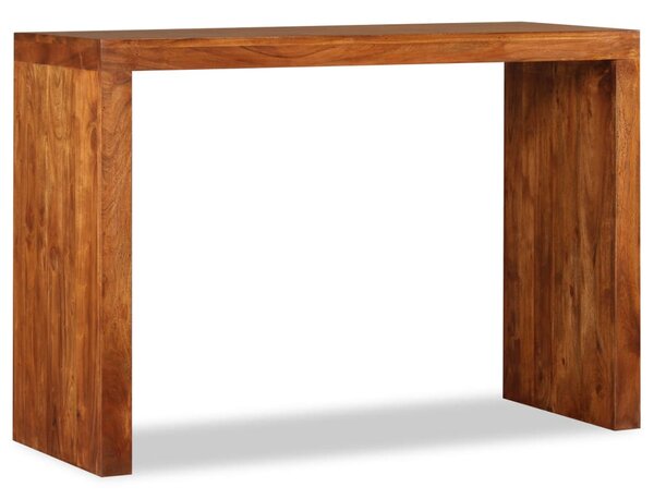 Tömör fa konzolasztal mézszínű bevonattal 110 x 40 x 76 cm