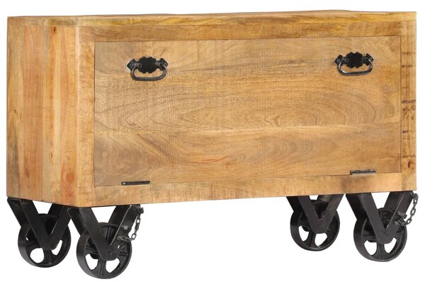 Tömör mangófa cipőszekrény 86 x 35 x 55 cm