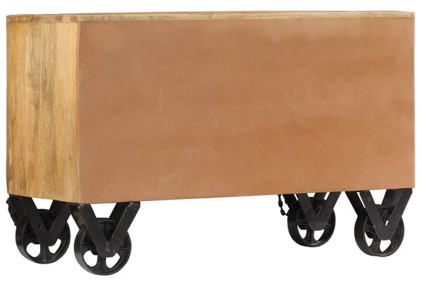 Tömör mangófa cipőszekrény 86 x 35 x 55 cm