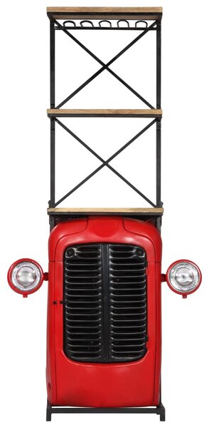 Tömör mangófa traktor borszekrény 49 x 31 x 172 cm