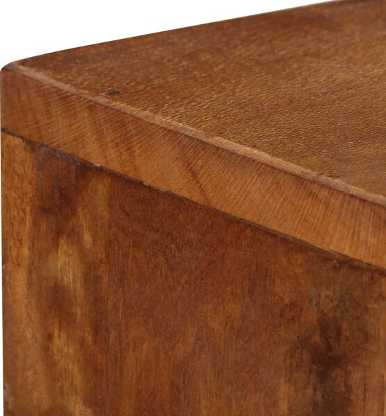 Barna tömör újrahasznosított fa tálalószekrény 110 x 30 x 75 cm