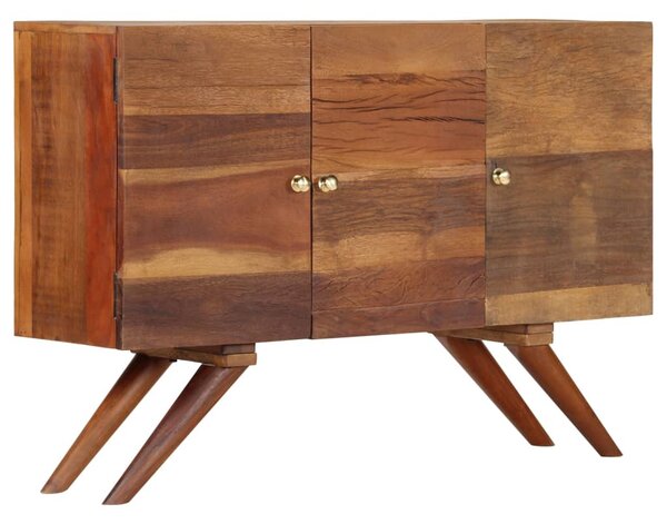 Barna tömör újrahasznosított fa tálalószekrény 110 x 30 x 75 cm