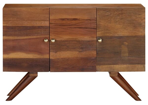 Barna tömör újrahasznosított fa tálalószekrény 110 x 30 x 75 cm