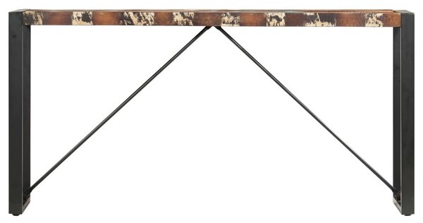 Tömör újrahasznosított fa tálalóasztal 150 x 35 x 76 cm