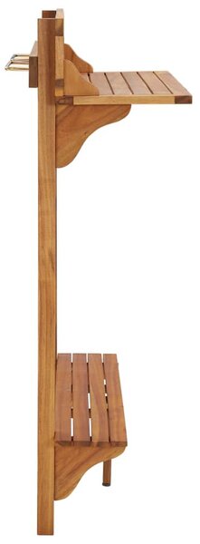 Tömör akácfa erkély bárasztal 90 x 37 x 122,5 cm