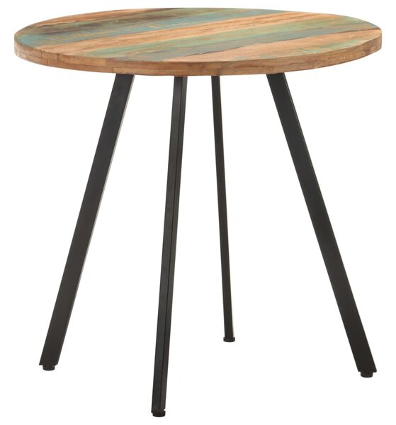 Tömör újrahasznosított fa étkezőasztal 80 cm