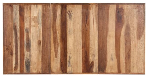 Tömör fa étkezőasztal mézszínű felülettel 160 x 80 x 75 cm