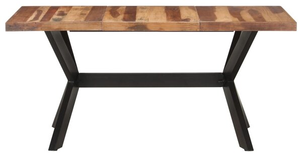 Tömör fa étkezőasztal mézszínű felülettel 160 x 80 x 75 cm