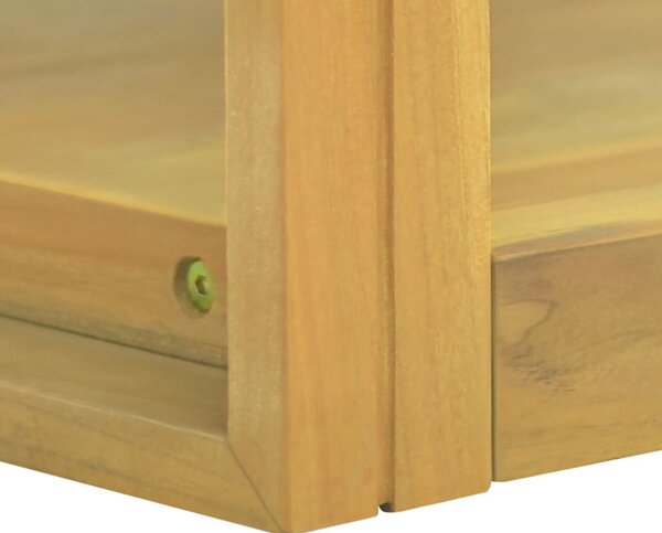 Tömör tíkfa falra szerelhető fürdőszobaszekrény 90 x 45 x 35 cm