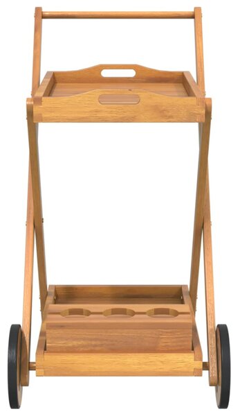 Tömör akácfa felszolgálókocsi 54 x 87 x 90 cm