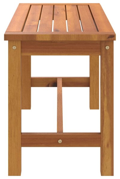 Tömör akácfa kerti pad 80 x 35 x 45 cm