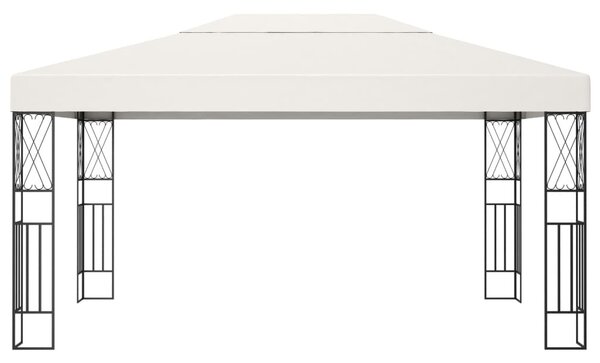 Krémszínű pavilon 3 x 4 m