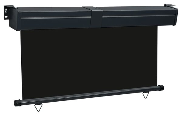 Fekete erkély oldalnapellenző 145 x 250 cm