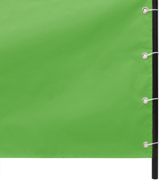 Világoszöld oxford-szövet erkélyparaván 120 x 240 cm