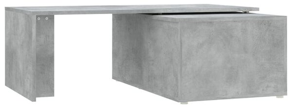 Betonszürke szerelt fa dohányzóasztal 150 x 50 x 35 cm