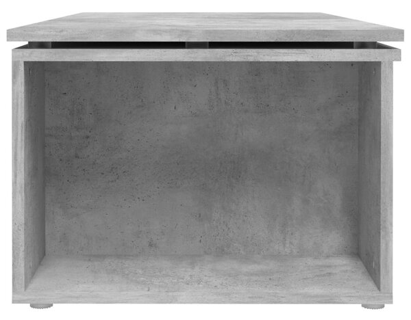 Betonszürke szerelt fa dohányzóasztal 150 x 50 x 35 cm