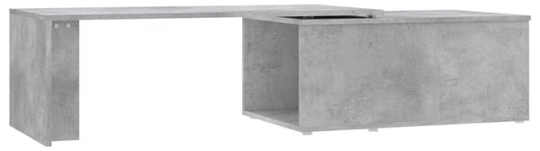 Betonszürke szerelt fa dohányzóasztal 150 x 50 x 35 cm