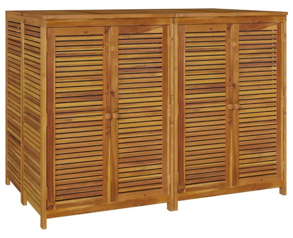 Tömör akácfa kerti tárolóláda 140 x 87 x 104 cm