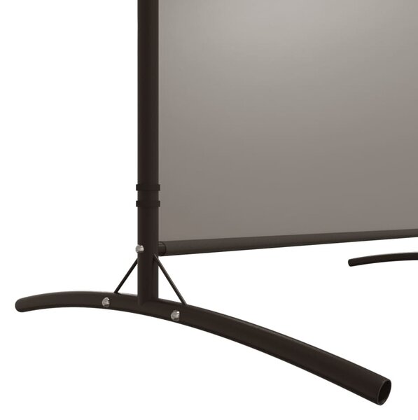 6 paneles antracitszürke szövet térelválasztó 520x180 cm
