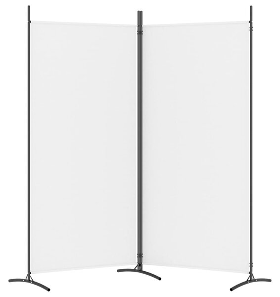 2 paneles fehér szövet térelválasztó 175x180 cm