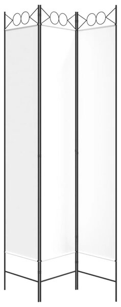 3-paneles fehér szövetparaván 120 x 220 cm