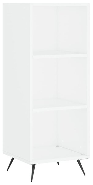 Fehér szerelt fa polcos szekrény 34,5 x 32,5 x 90 cm
