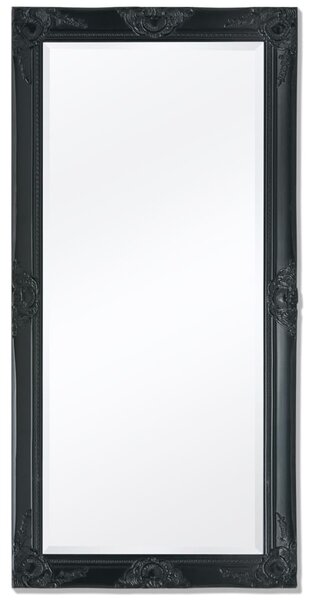 VidaXL Barokk stílusú fali tükör 120x60 cm fekete