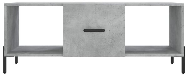 Betonszürke szerelt fa dohányzóasztal 102 x 50 x 40 cm